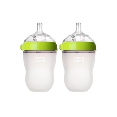 Paquete con 2 biberones Comotomo Verde 250ml (3m+)
