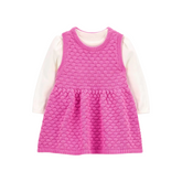 Carter's - Conjunto con vestido de tricota y body