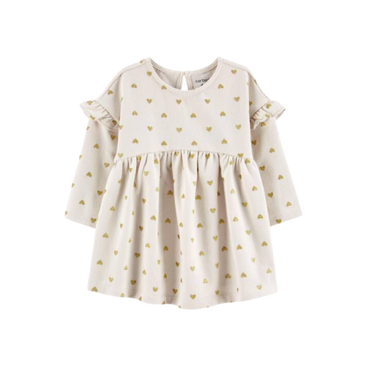 Carter's - Vestido frisado diseño corazones