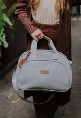 Bolso Maternidad Grande Cuidado Gris