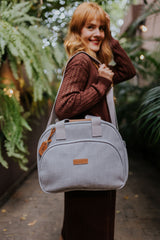 Bolso Maternidad Grande Cuidado Gris