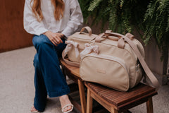 Bolso Maternidad Grande Raíces Marfil