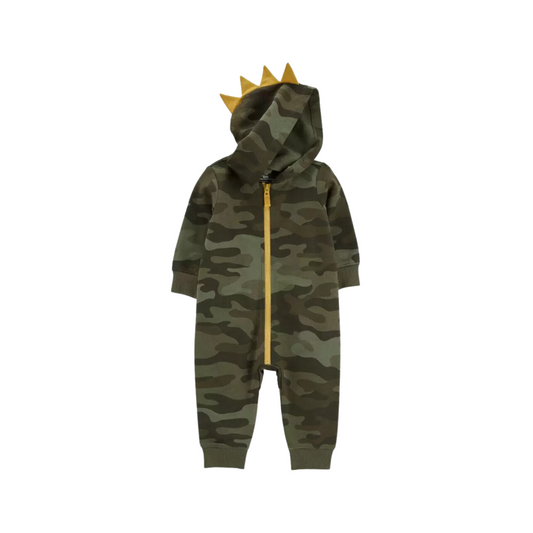Carter's - Enterizo/Pijama camuflado con capucha