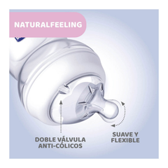 Biberón Chicco Natural Feeling Celeste 150ml 0m+