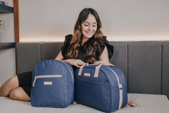 Kit Semillita Marino Bolso Grande + Bolso Mediano + Mochila