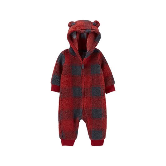 Carter's - Enterizo de sherpa con capucha de orejas