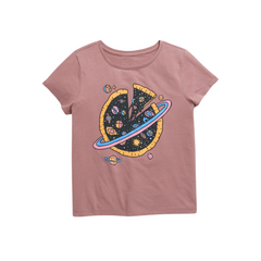 Old Navy - Blusa con diseño de Pizza y Saturno