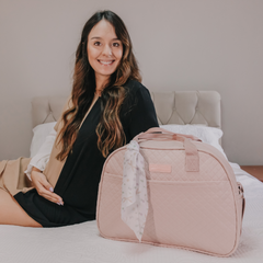 Bolso Maternidad Grande Jardín Encantado Rosa