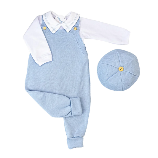 Kit Jardinera Azul Celeste c/Blanco