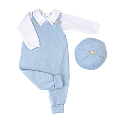 Kit Jardinera Azul Celeste Con Blanco