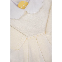 Kit Vestido Off White Con Blanco