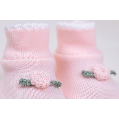 Kit Vestido Rosa C/Blanco