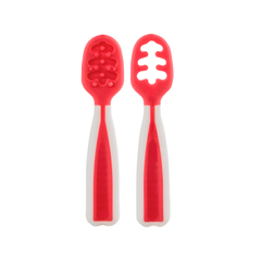 Kit 2 Cucharas de Entrenamiento Buba Rosa +6m
