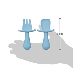 Kit de Cubiertos de Silicona Buba Azul