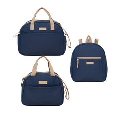 Kit Semillita Marino Bolso Grande + Bolso Mediano + Mochila