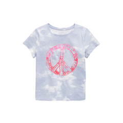 Old Navy - Blusa color lilas con estampado "Peace"