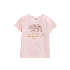Old Navy - Blusa color rosa Oso y Flores