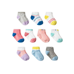 Cat & Jack - Paquete con 10 pares de medias antideslizantes