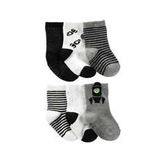 Carter's - Paquete con 6 pares de medias Cohetes