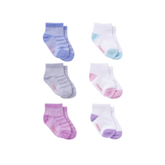 Hanes - Paquete con 6 pares de medias antideslizantes