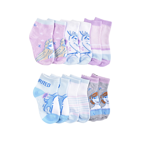 Frozen - Paquete con 6 pares de medias antideslizantes