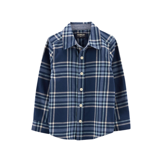 OshKosh B'Gosh - Camisa cuadriculada de mangas largas