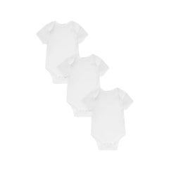 Primark - Paquete con 3 bodies de mangas cortas color blanco