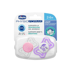 Paquete Con 2 Chupetes Physio Light 2-6m