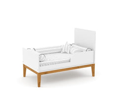 Cuna Matic Nature New Laqueado Blanco Soft Eco Wood