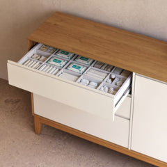 Cómoda Matic Nature Clean C/Puerta Laqueado Freijo Blanco Soft Eco Wood