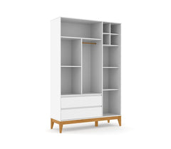 Ropero 3 Pts Matic Nature Clean Laq. Blanco Soft/Eco Wood