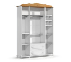 Ropero 4 Pts Matic Provence Laqueado Blanco Soft Freijo