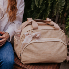 Bolso Maternidad Grande Raíces Marfil