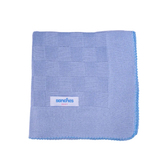Manta de Tricot Celeste Liso Sanches Baby