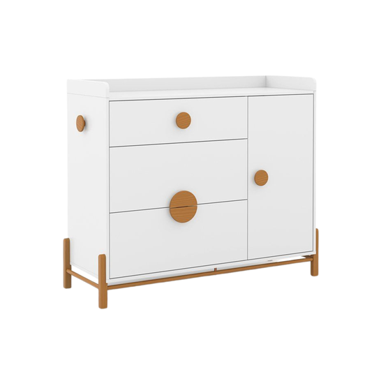 Cómoda Matic Tess Laqueado Blanco Soft Eco Wood