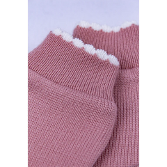 Salida de Maternidad Rosa Apricot Con Off White