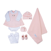 Salida de Maternidad Rosa C/Blanco