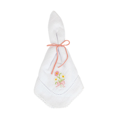 Conjunto Enterizo Bordado Rosa Apricot Con Blanco