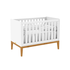 Cuna Matic Nature New Laqueado Blanco Soft Eco Wood