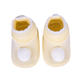 Zapatito Amarillo Con Pompón