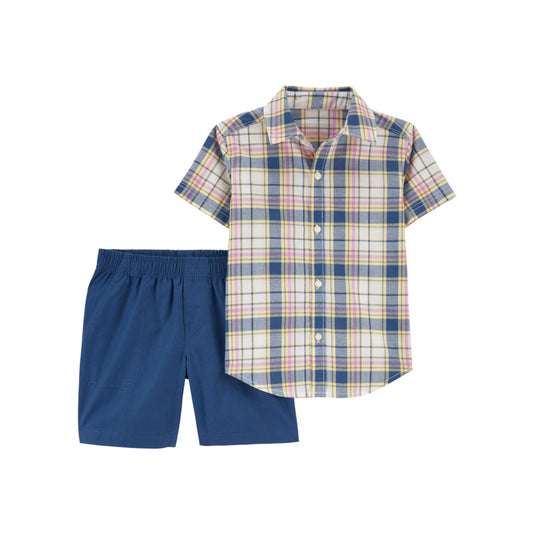 Carter's - Conjunto con camisa y shorts