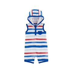 Just one You By Carter's - Romper con capucha rayas azules