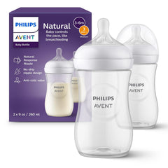 Paquete con 2 Biberones Anticolicos Natural Response 260ml 3-6M