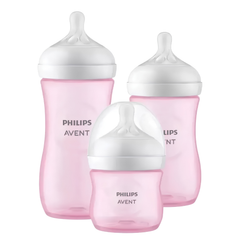 Set Con 3 Biberones Philips Avent Natural Response – Rosa