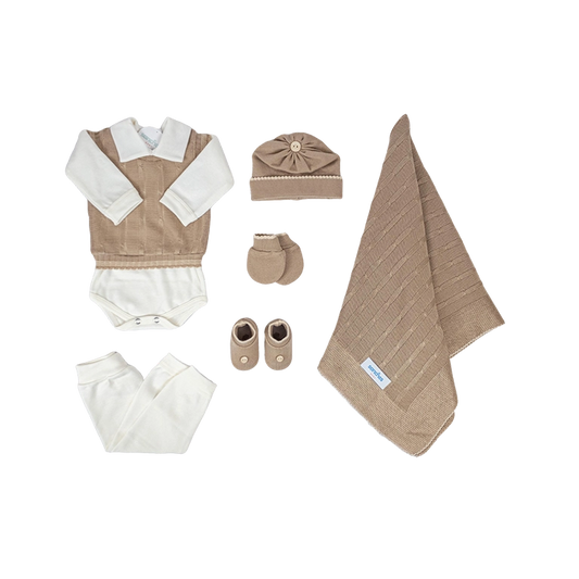 Salida de Maternidad Beige c/Off White