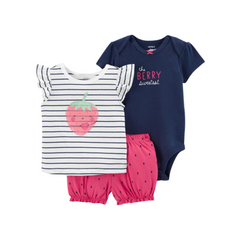 Carter's - Set con 3 piezas con diseño de frutilla