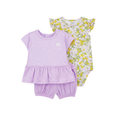 Carter's - Set con 3 piezas Flores