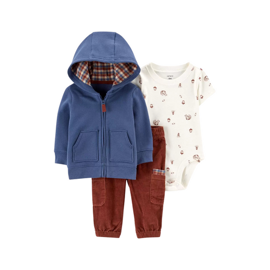 Carter's - Set con 3 piezas con abrigo frisado
