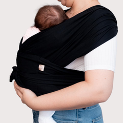 Sling Portabebé Little Beni — Cargador Tipo Canguro de Vestir Negro