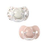 Paquete Con 2 Chupetes Suavinex SX Pro Birdies Rosa 0-6M